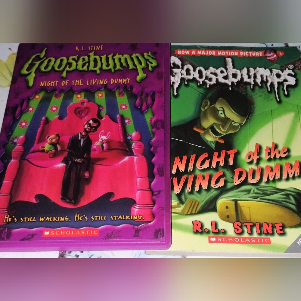 Goosebumps Night of the Living Dummy Book  & DVD Bundle